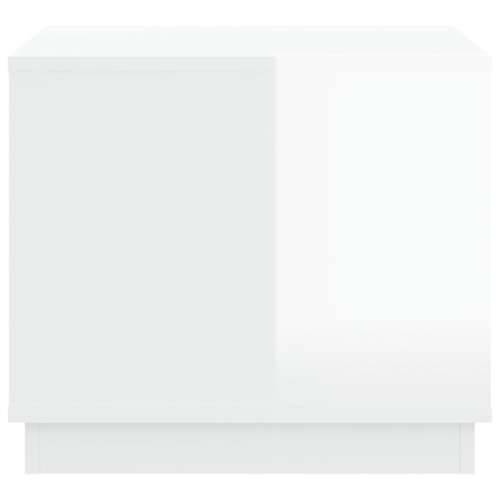 Stolić za kavu sjajni bijeli 51x50x44 cm konstruirano drvo - Visoko sjajno bijela 1 Cijena