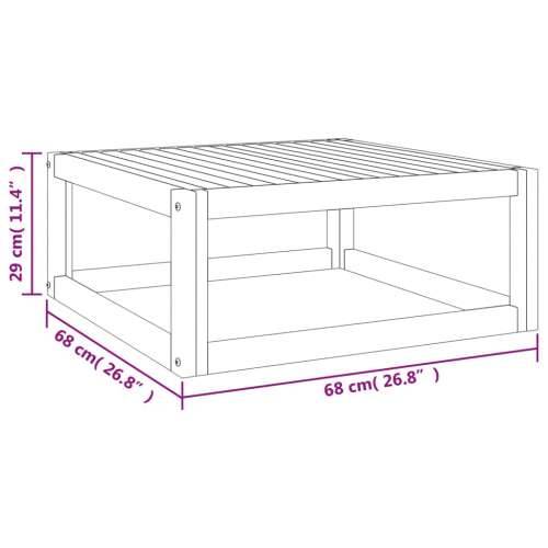 7-dijelna vrtna garnitura od masivnog drva svjetlosivi jastuci - Svjetlosiva 2x middle + 3x corner + chair + table 1 Cijena