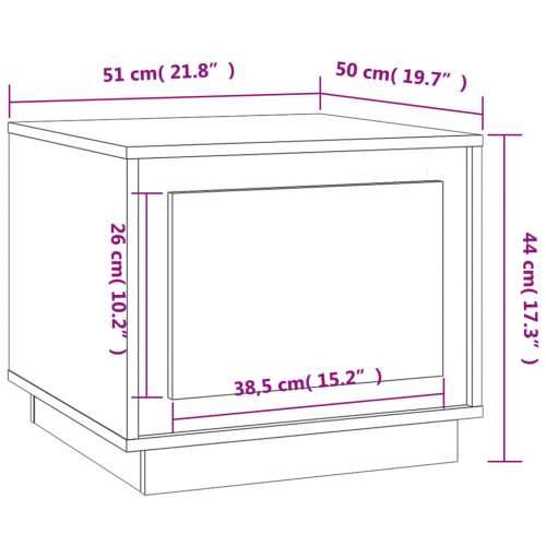 Stolić za kavu Smeđa hrasta 51x50x44 cm konstruirano drvo - Smeđi hrast 1 Cijena