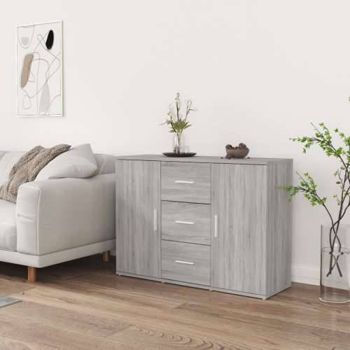 Komoda siva sonome 91x29,5x65 cm konstruirano drvo - Sivi hrast sonoma 1 Cijena