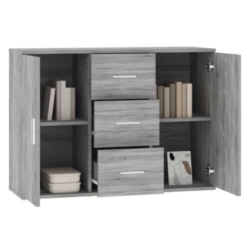 Komoda siva sonome 91x29,5x65 cm konstruirano drvo - Sivi hrast sonoma 1 Cijena