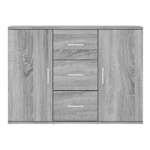 Komoda siva sonome 91x29,5x65 cm konstruirano drvo - Sivi hrast sonoma 1 Cijena