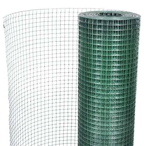 Žičana ograda za kokoši pocinčana s PVC oblogom 25 x 1 m zelena - Zelena 25 x 1 m 1 12 x 12 mm Cijena