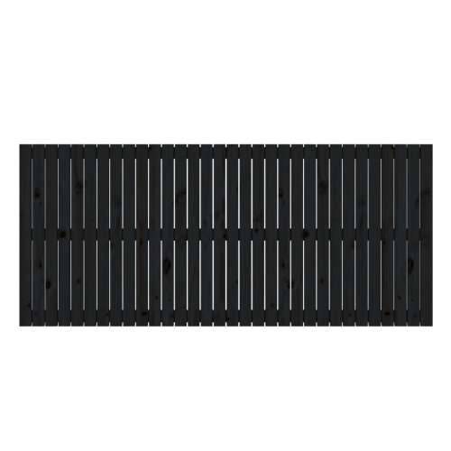 Zidno uzglavlje crni 204x3x90 cm od masivne borovine - Crna 204 x 90 cm 1 Cijena