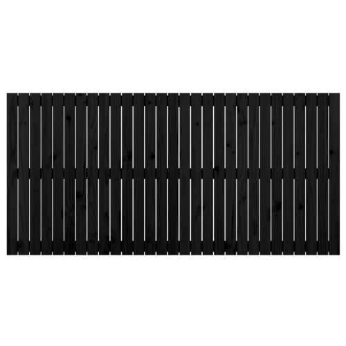 Zidno uzglavlje crni 185x3x90 cm od masivne borovine - Crna 185 x 90 cm 1 Cijena