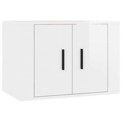 Zidni TV ormarići 3 kom visoki sjaj bijeli 57 x 34,5 x 40 cm - Visoko sjajno bijela 3 57 cm Cijena