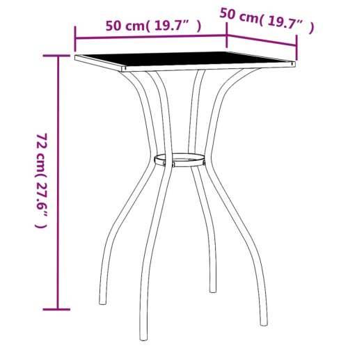 Vrtni stol antracit 50x50x72 cm od čelične mreže - 50 x 50 x 72 cm 1 Cijena