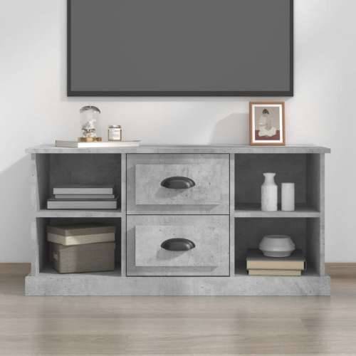 TV ormarić boja betona 99,5x35,5x48 cm od konstruiranog drva - Beton siva 1 Cijena
