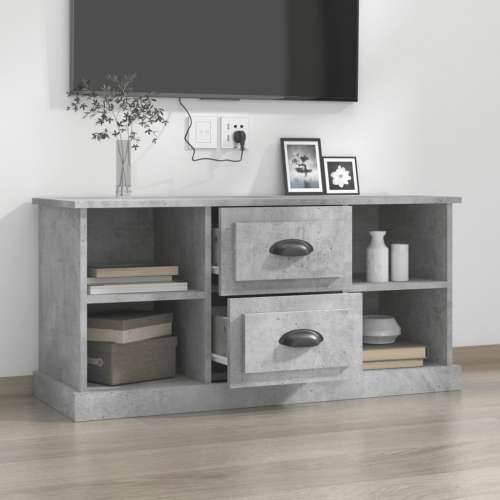 TV ormarić boja betona 99,5x35,5x48 cm od konstruiranog drva - Beton siva 1 Cijena