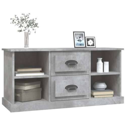 TV ormarić boja betona 99,5x35,5x48 cm od konstruiranog drva - Beton siva 1 Cijena