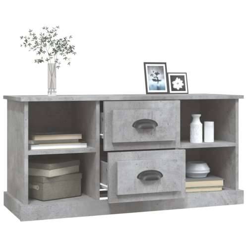 TV ormarić boja betona 99,5x35,5x48 cm od konstruiranog drva - Beton siva 1 Cijena