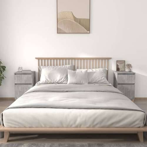Noćni ormarići 2 kom siva boja betona 40x35x70 cm - Beton siva 2 Cijena