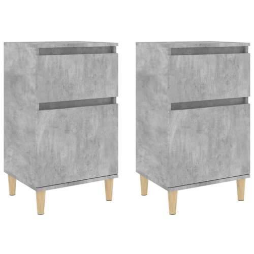 Noćni ormarići 2 kom siva boja betona 40x35x70 cm - Beton siva 2 Cijena