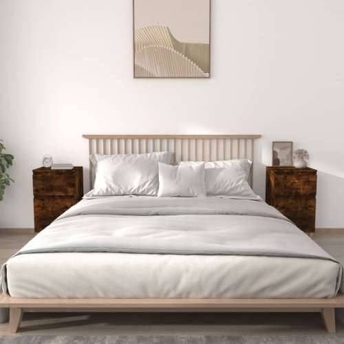 Noćni ormarići 2 kom boja dimljenog hrasta 40x35x70 cm - Dimljeni hrast 2 Cijena