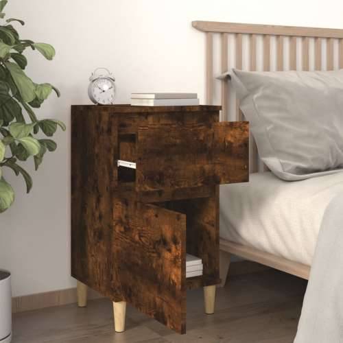 Noćni ormarići 2 kom boja dimljenog hrasta 40x35x70 cm - Dimljeni hrast 2 Cijena
