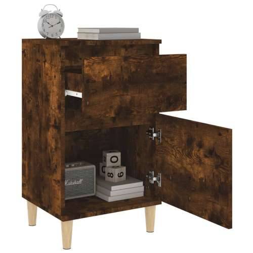 Noćni ormarići 2 kom boja dimljenog hrasta 40x35x70 cm - Dimljeni hrast 2 Cijena