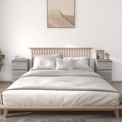 Noćni ormarići 2 kom boja dimljenog smeđi 40x35x70 cm - Sivi hrast sonoma 2 Cijena