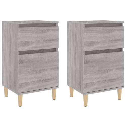 Noćni ormarići 2 kom boja dimljenog smeđi 40x35x70 cm - Sivi hrast sonoma 2 Cijena