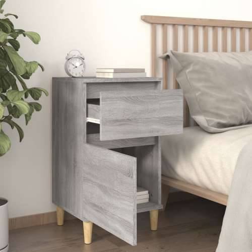 Noćni ormarići 2 kom boja dimljenog smeđi 40x35x70 cm - Sivi hrast sonoma 2 Cijena