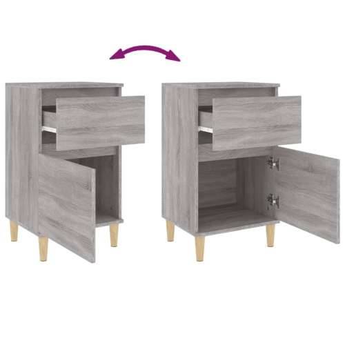 Noćni ormarići 2 kom boja dimljenog smeđi 40x35x70 cm - Sivi hrast sonoma 2 Cijena