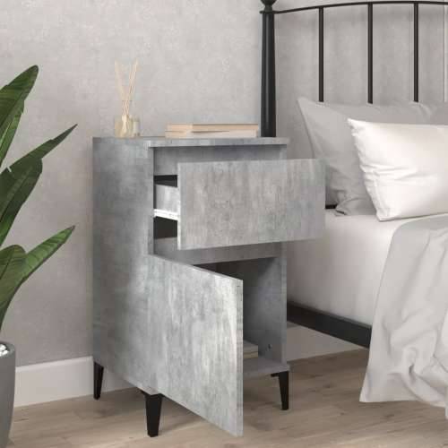 Noćni ormarići 2 kom siva boja betona 40x35x70 cm - Beton siva 2 Cijena
