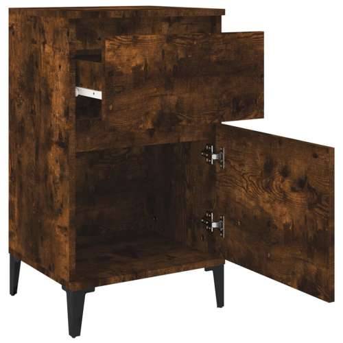 Noćni ormarići 2 kom boja dimljenog hrasta 40x35x70 cm - Dimljeni hrast 2 Cijena