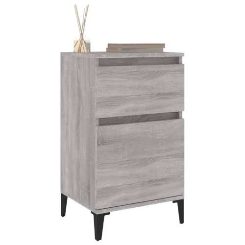 Noćni ormarići 2 kom boja dimljenog smeđi 40x35x70 cm - Sivi hrast sonoma 2 Cijena