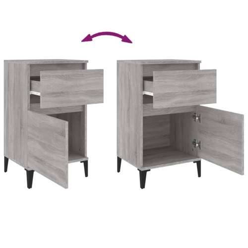 Noćni ormarići 2 kom boja dimljenog smeđi 40x35x70 cm - Sivi hrast sonoma 2 Cijena