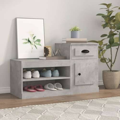 Ormarić za cipele boja betona 100x42x60 cm konstruirano drvo - Beton siva 1 Cijena
