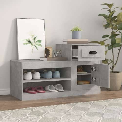 Ormarić za cipele boja betona 100x42x60 cm konstruirano drvo - Beton siva 1 Cijena