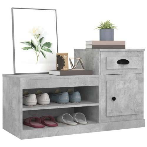Ormarić za cipele boja betona 100x42x60 cm konstruirano drvo - Beton siva 1 Cijena