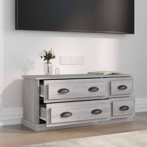 TV ormarić boja hrasta sonome 100x35,5x45 cm konstruirano drvo - Sivi hrast sonoma 1 Cijena