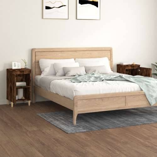 Noćni ormarići 2 kom boja hrasta 40x35x70 cm konstruirano drvo - Dimljeni hrast 2 Cijena