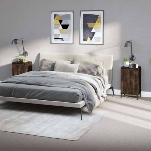 Noćni ormarići 2 kom boja hrasta 40x35x70 cm konstruirano drvo - Dimljeni hrast 2 Cijena