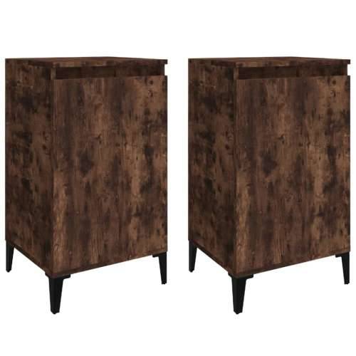 Noćni ormarići 2 kom boja hrasta 40x35x70 cm konstruirano drvo - Dimljeni hrast 2 Cijena