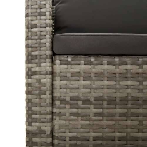 6-dijelna vrtna garnitura od poliratana s jastucima siva - 2x corner + 2x middle + 2x armchair 1 Cijena