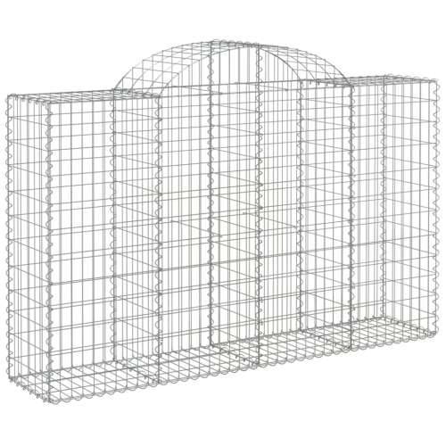 Lučne gabionske košare 9 kom 200x50x120/140cm pocinčano željezo - 200 x 50 x 120/140 cm 9 Cijena