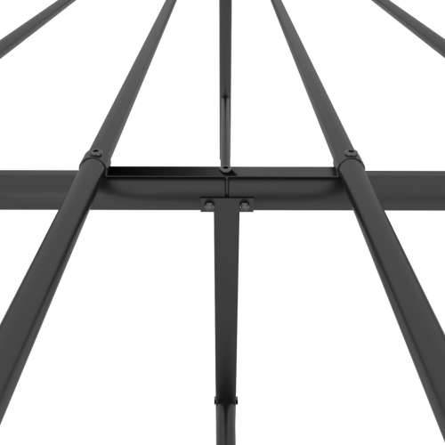 Metalni okvir kreveta uzglavlje i podnožje crni 193x203 cm Cijena