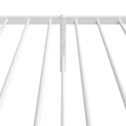 Metalni okvir za krevet s uzglavljem bijeli 80x200 cm Cijena