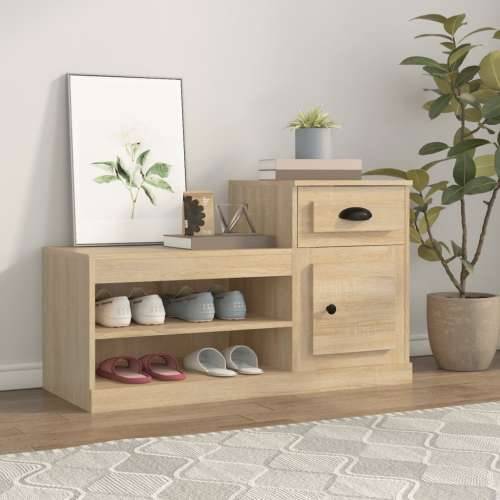 Ormarić za cipele boja hrasta 100x42x60 cm konstruirano drvo - sonoma hrast 1 Cijena