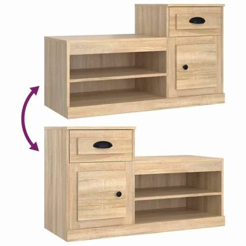 Ormarić za cipele boja hrasta 100x42x60 cm konstruirano drvo - sonoma hrast 1 Cijena