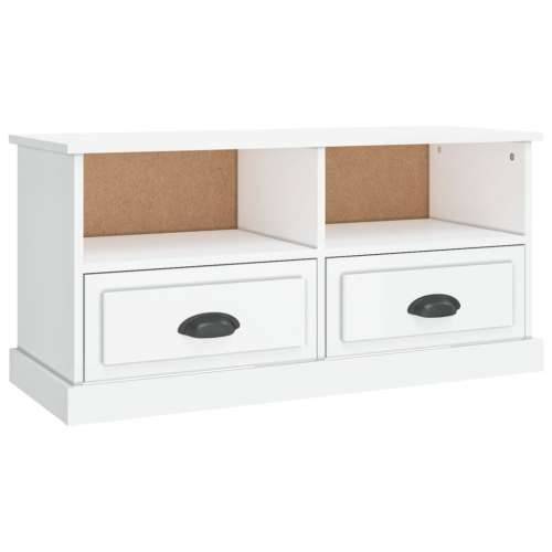 TV ormarić sjajni bijeli 93x35,5x45 cm od konstruiranog drva - Visoko sjajno bijela 1 Cijena