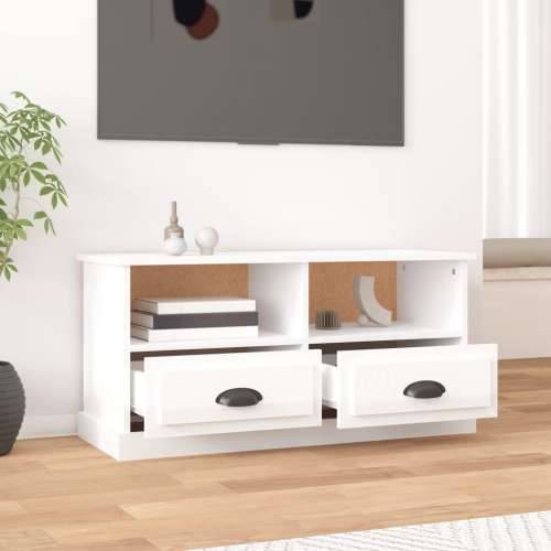 TV ormarić sjajni bijeli 93x35,5x45 cm od konstruiranog drva - Visoko sjajno bijela 1 Cijena