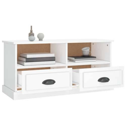 TV ormarić sjajni bijeli 93x35,5x45 cm od konstruiranog drva - Visoko sjajno bijela 1 Cijena