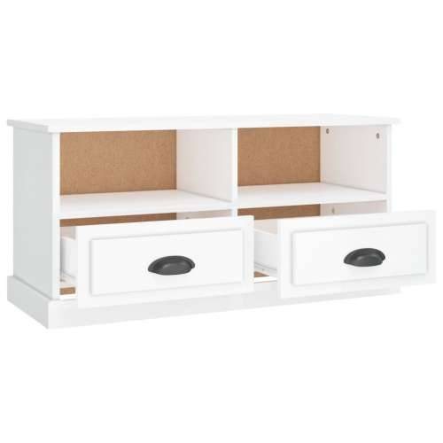 TV ormarić sjajni bijeli 93x35,5x45 cm od konstruiranog drva - Visoko sjajno bijela 1 Cijena