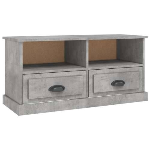 TV ormarić boja betona 93x35,5x45 cm od konstruiranog drva - Beton siva 1 Cijena