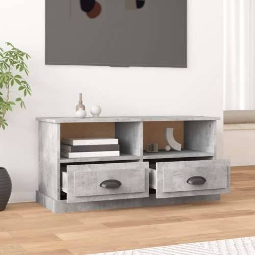 TV ormarić boja betona 93x35,5x45 cm od konstruiranog drva - Beton siva 1 Cijena