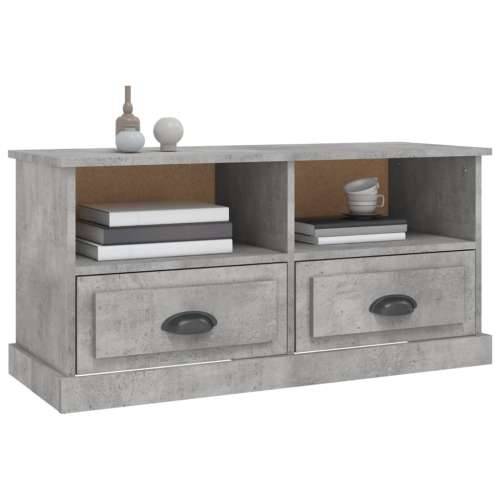 TV ormarić boja betona 93x35,5x45 cm od konstruiranog drva - Beton siva 1 Cijena