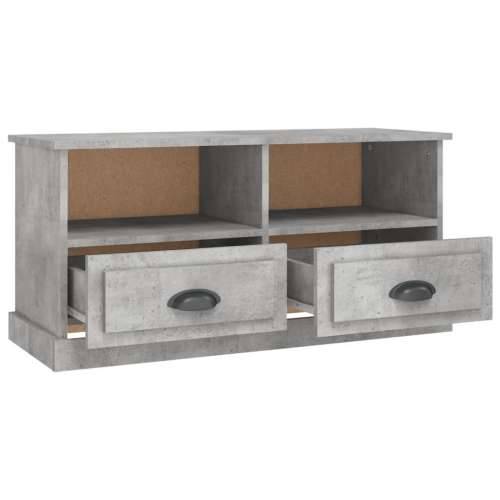 TV ormarić boja betona 93x35,5x45 cm od konstruiranog drva - Beton siva 1 Cijena