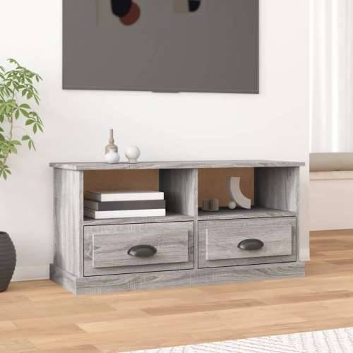 TV ormarić boja hrasta sonome 93x35,5x45 cm konstruirano drvo - Sivi hrast sonoma 1 Cijena